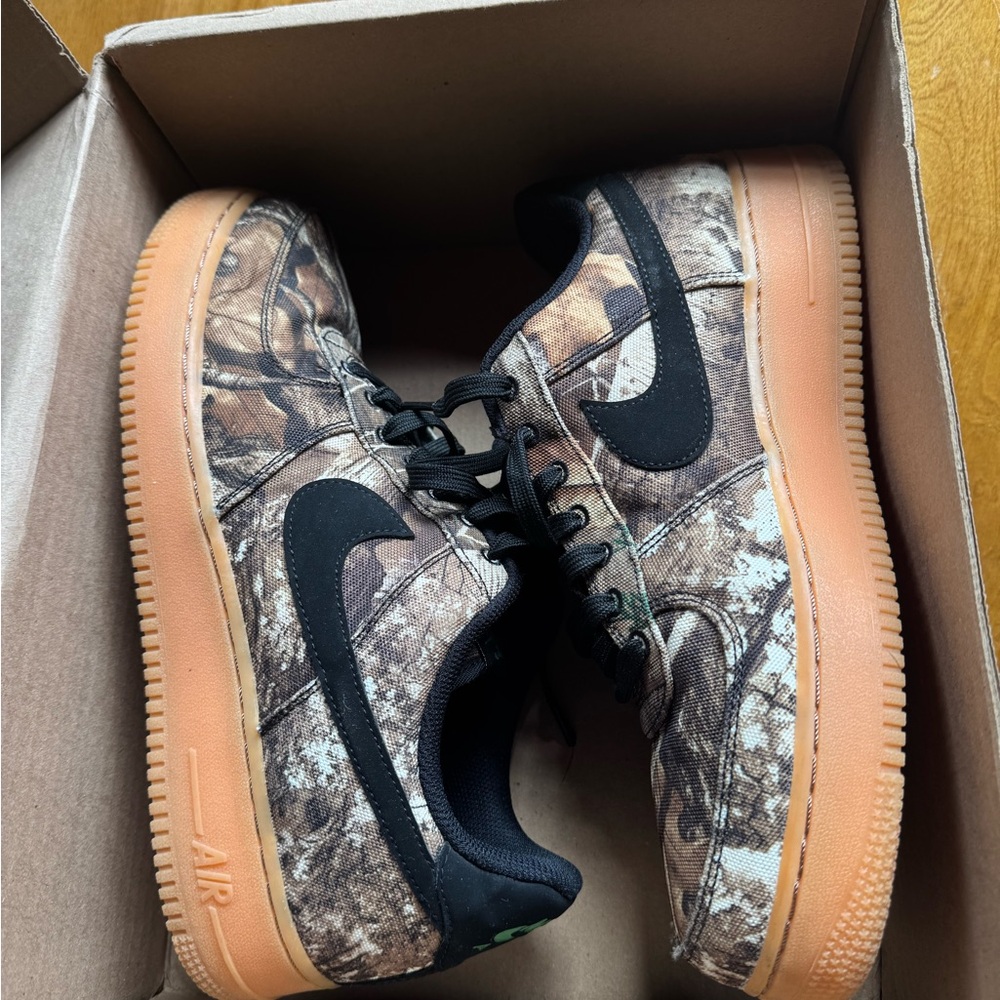 Nike Air Force one realtree camo Sneakers - Black and Brown NEW…no issues
